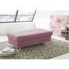 HOCKER in Textil Flieder  - Silberfarben/Flieder, Konventionell, Textil/Metall (133/47/72cm) - Sit & More
