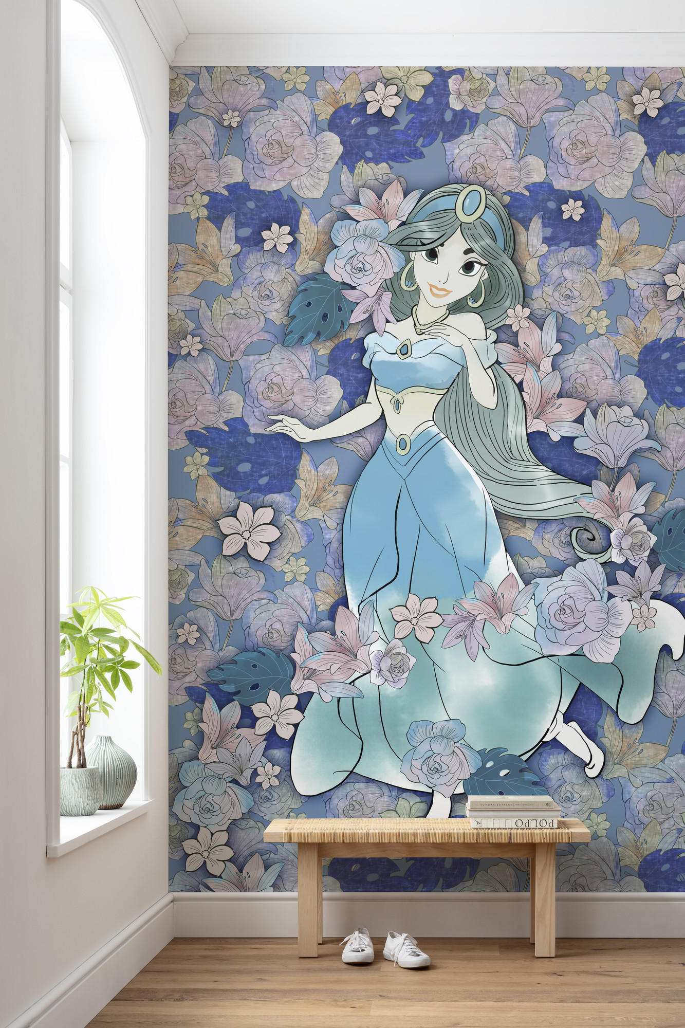 FOTOTAPETE  - Blau/Lila, Trend, Textil (200/280cm) - Xora