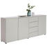 SIDEBOARD 200/83/38 cm - Hellgrau/Schwarz, Design, Holzwerkstoff (200/83/38cm) SIDEBOARD 200/83/38 cm - Hellgrau/Schwarz, Design, Holzwerkstoff (200/83/38cm)
