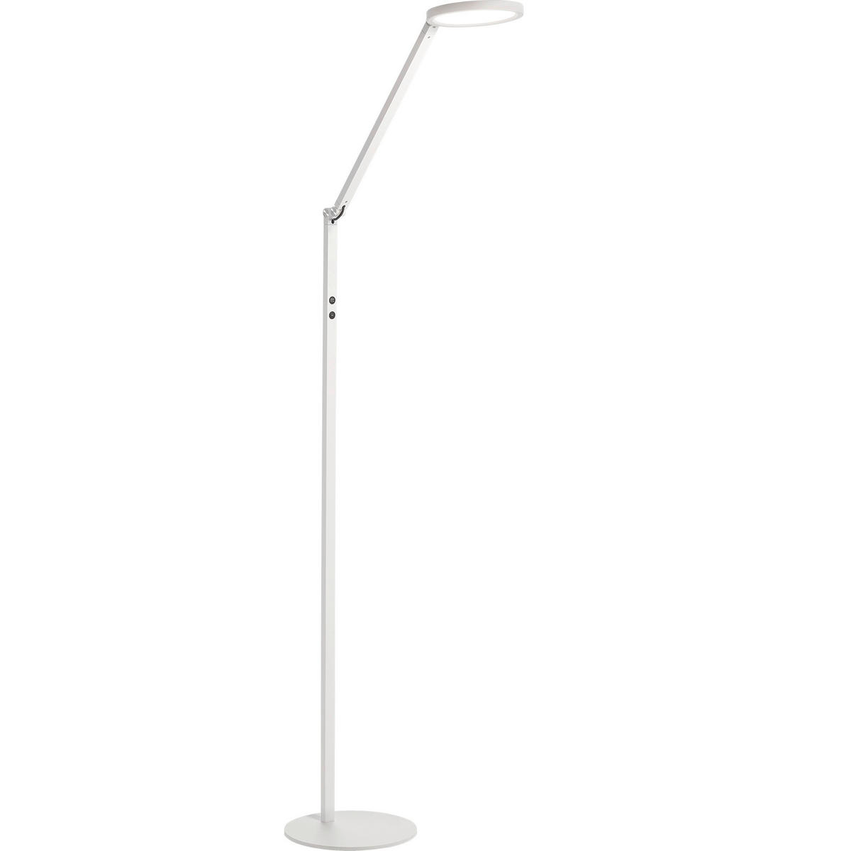 LED-STEHLEUCHTE 60/22/160 cm    - Weiß, Design, Kunststoff/Metall (60/22/160cm) - Fabas Luce