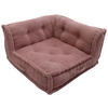 ECKELEMENT in gerippt   - Pink/Altrosa, Design, Textil (80/43/80cm) - P & B