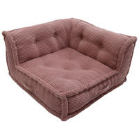 ECKELEMENT in gerippt   - Pink/Altrosa, Design, Textil (80/43/80cm) - P & B