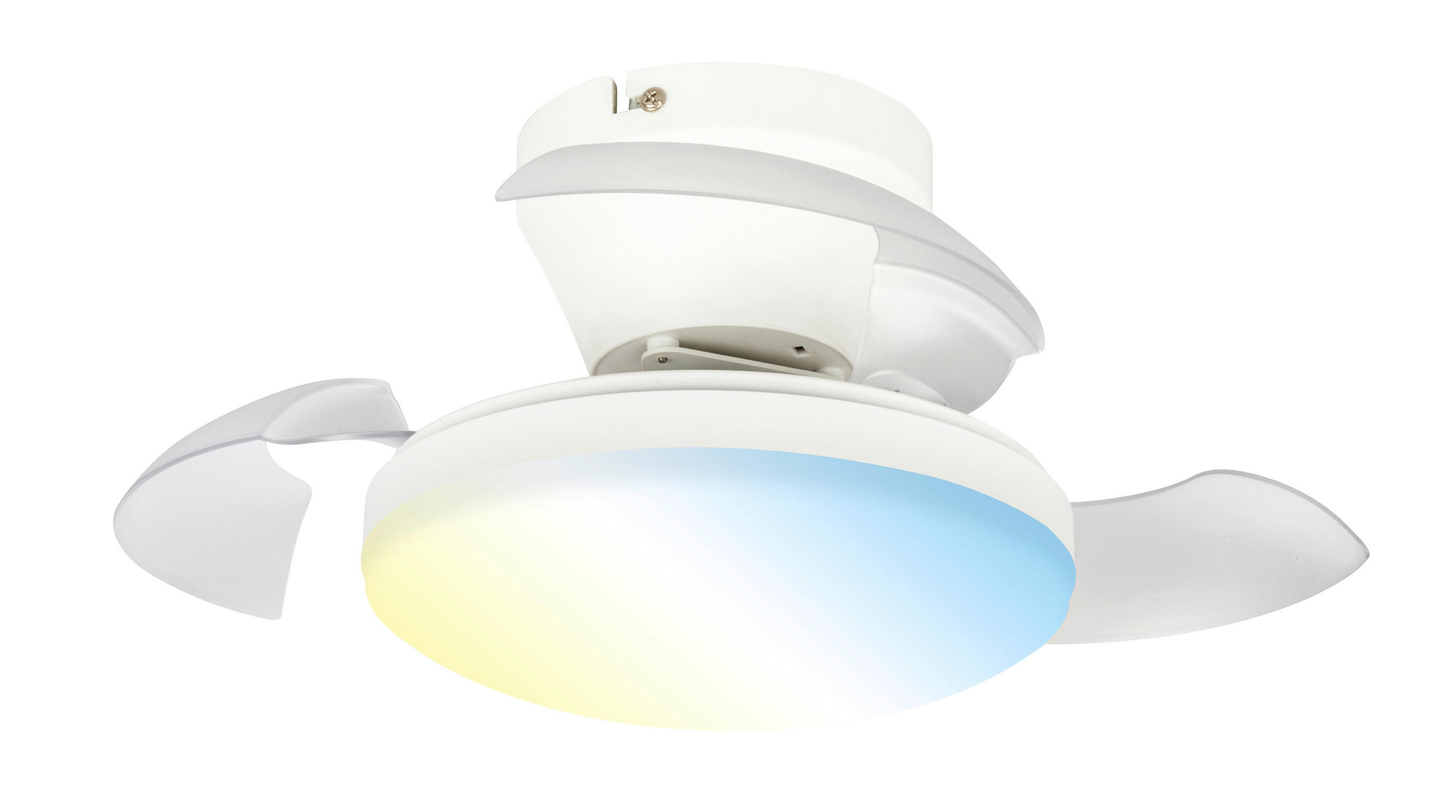 DECKENVENTILATOR - Weiß, Design, Kunststoff/Metall (44/16,5cm)