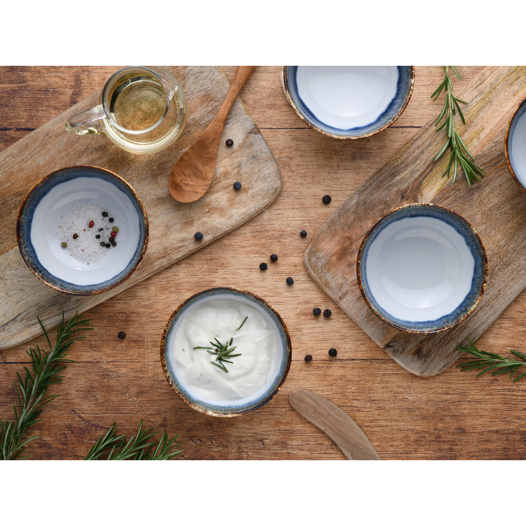 Thumbnail - Creatable Dipschalenset Cascade, Keramik, 6-teilig, rund, Essen & Trinken, Geschirr, Schalen & Schüsseln, Dipschalen