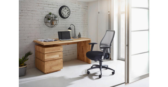 SCHREIBTISCH 150/70/76 cm  in Wildeiche  - Wildeiche/Eichefarben, Natur, Holz (150/70/76cm) - Linea Natura
