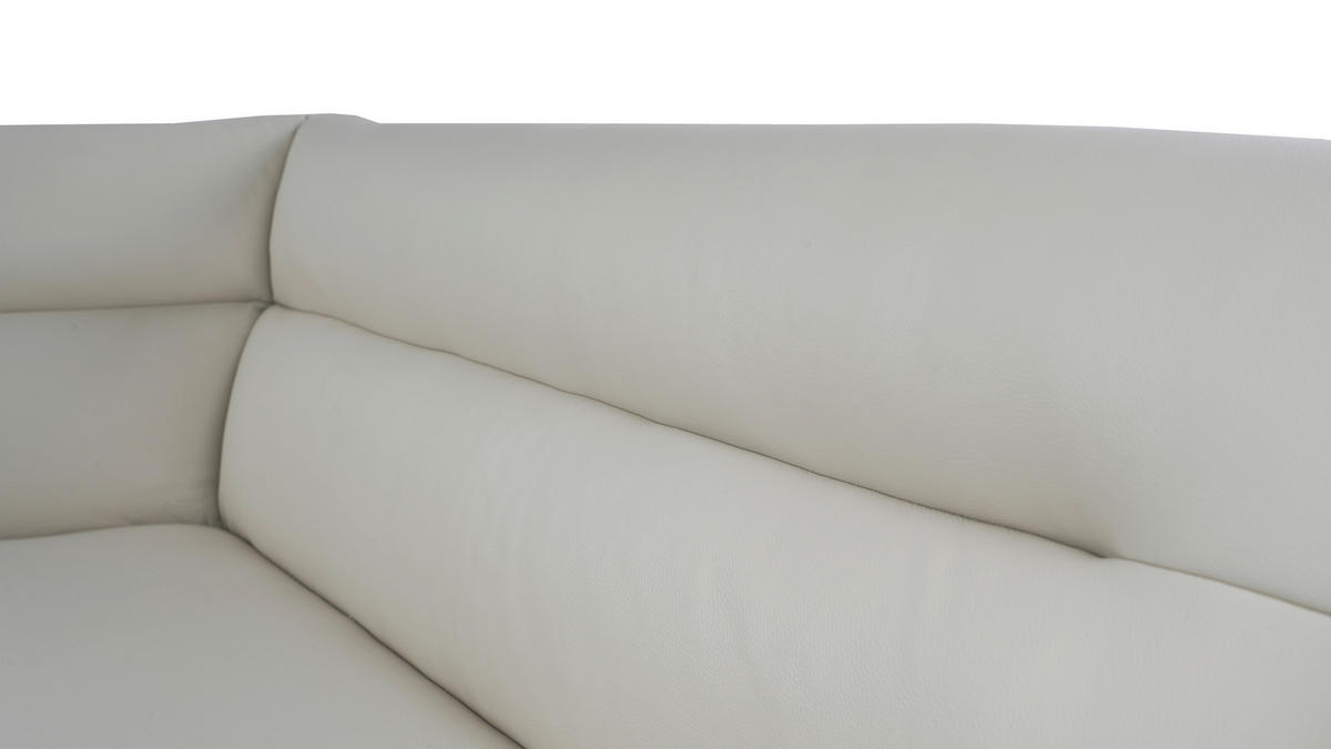 ECKBANK 237/178 cm Struktur Echtleder Schwarz, Beige   - Beige/Schwarz, Design, Leder/Textil (237/178cm) - Novel