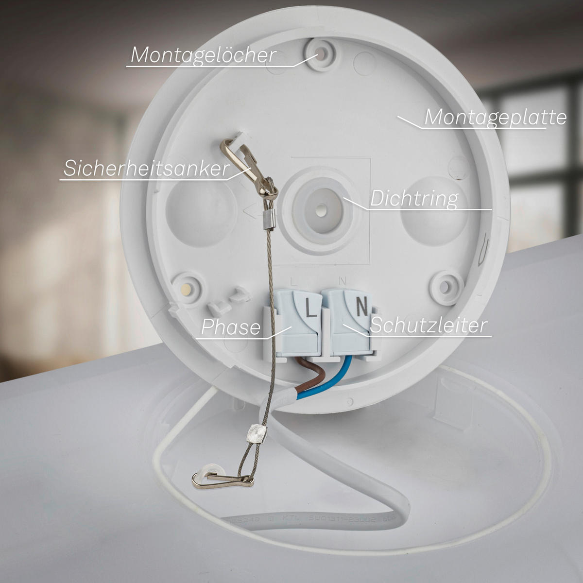 LED-PANEEL Tava 98/20/3 cm   - Weiß, Design, Kunststoff (98/20/3cm)