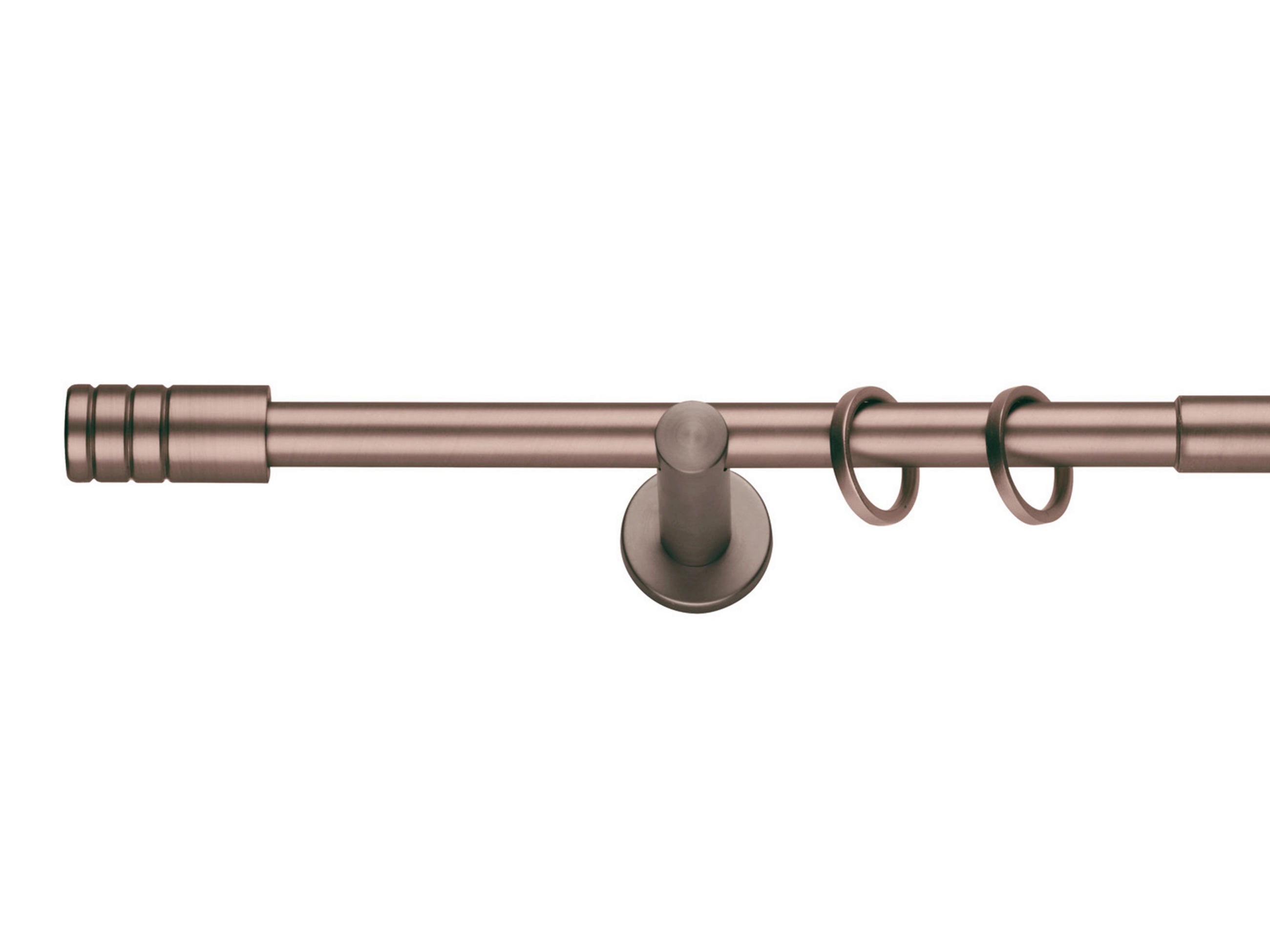 VORHANGSTANGENSET 210 cm  - Bronzefarben, Basics, Metall (210cm)