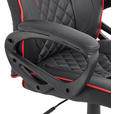 GAMINGSTUHL Rot, Schwarz Metall, Kunststoff, Textil   - Rot/Schwarz, Design, Kunststoff/Textil (67/113-123/71cm) - Xora