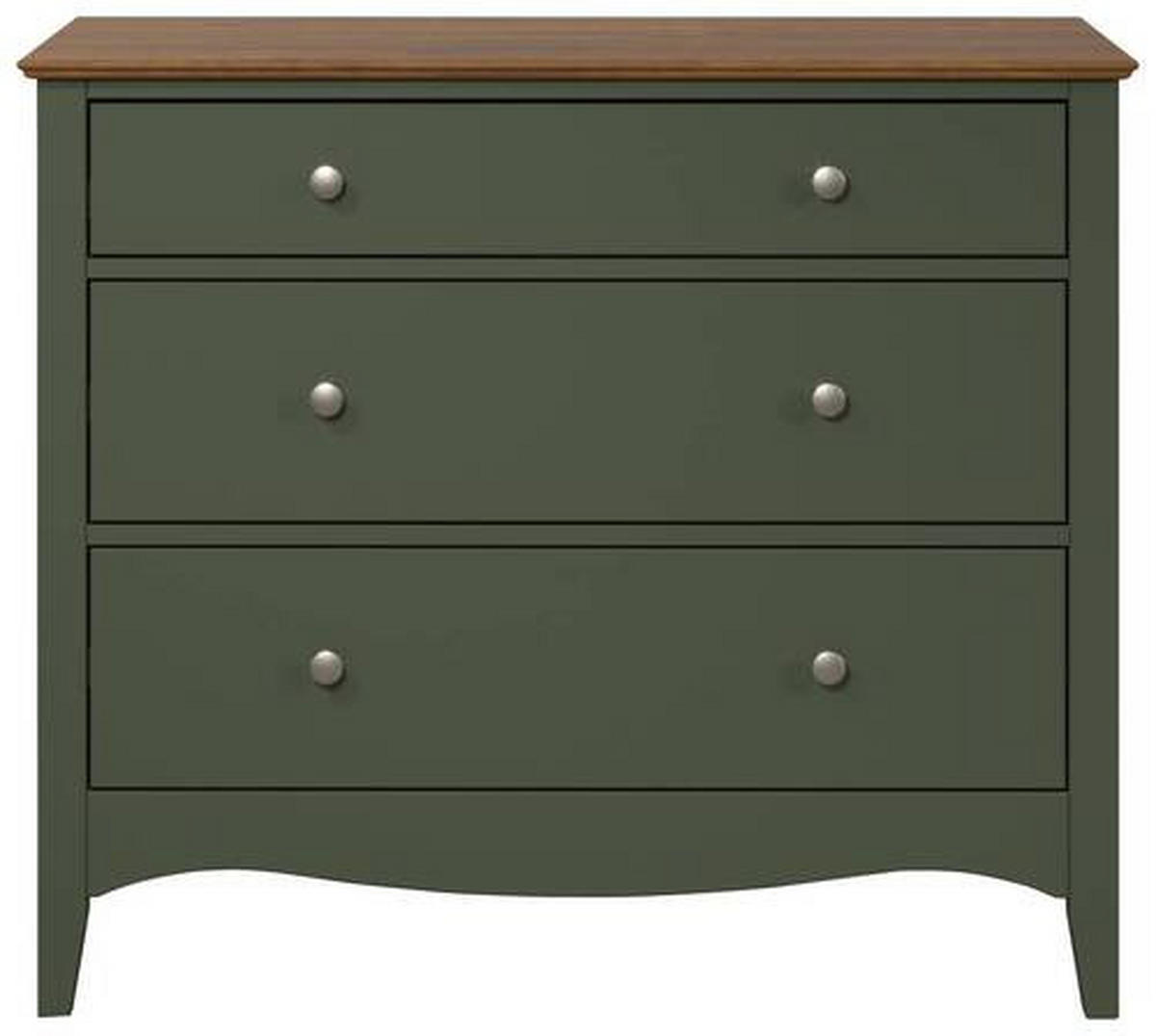 KOMMODE  in 100/86/42 cm  - Dunkelgrün/Dunkelbraun, LIFESTYLE, Holz/Holzwerkstoff (100/86/42cm)