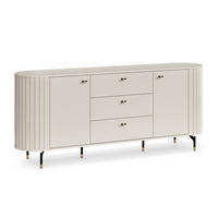 SIDEBOARD  in 190,1/81/40 cm  - Kaschmir/Goldfarben, MODERN, Holzwerkstoff/Metall (190,1/81/40cm) - home24