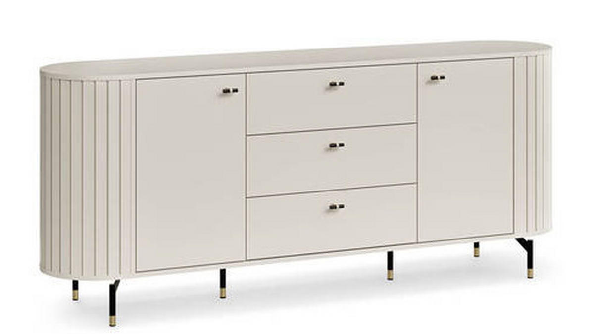 SIDEBOARD  in 190,1/81/40 cm  - Kaschmir/Goldfarben, MODERN, Holzwerkstoff/Metall (190,1/81/40cm) - home24