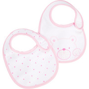 LÄTZCHEN 2-teilig - Rosa/Weiß, LIFESTYLE, Textil (15/23cm) - My Baby Lou