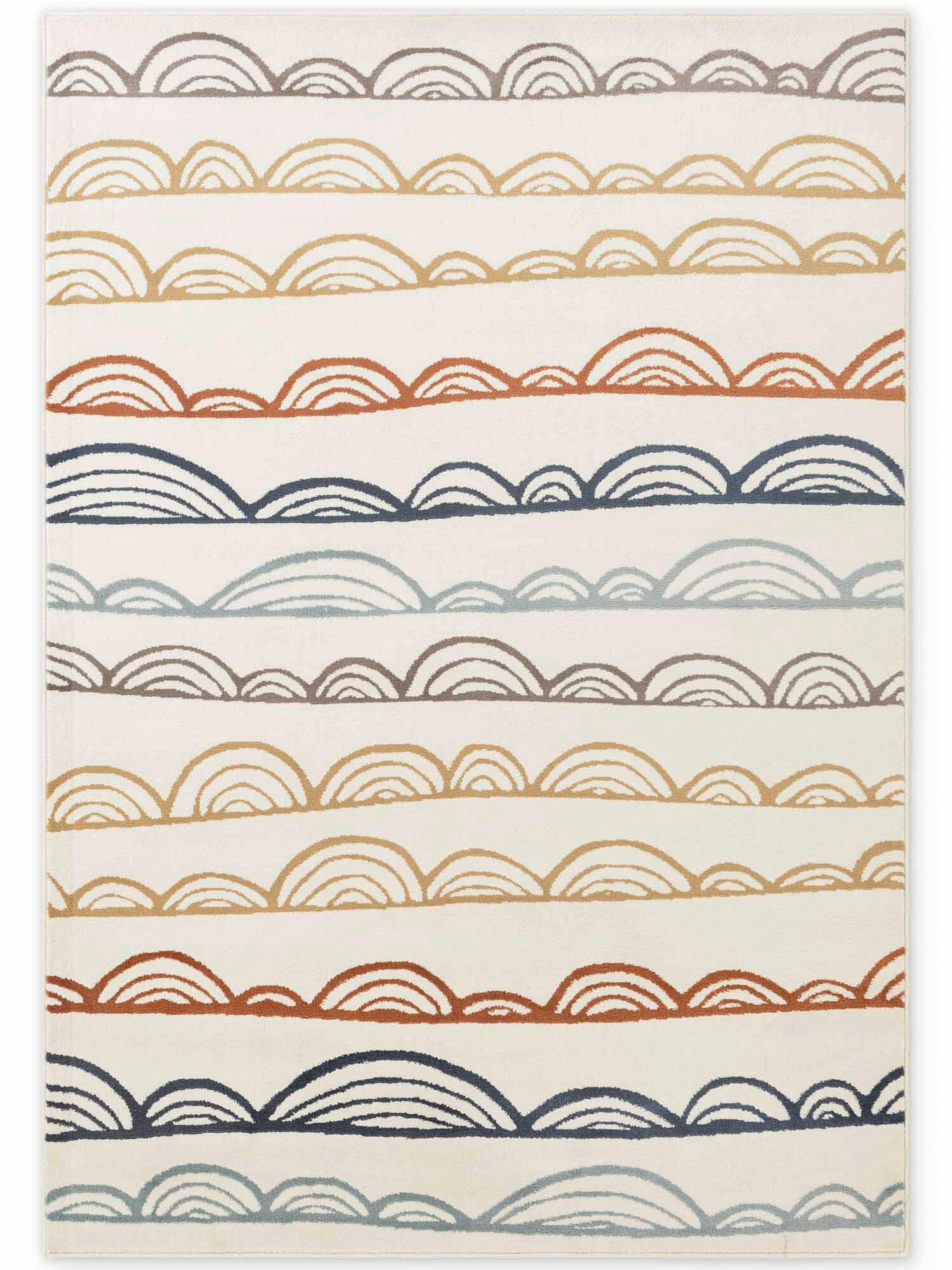 KINDERTEPPICH 160/235 cm Adventures Streifen  - Multicolor/Creme, Design, Kunststoff/Textil (160/235cm) - Ted Baker