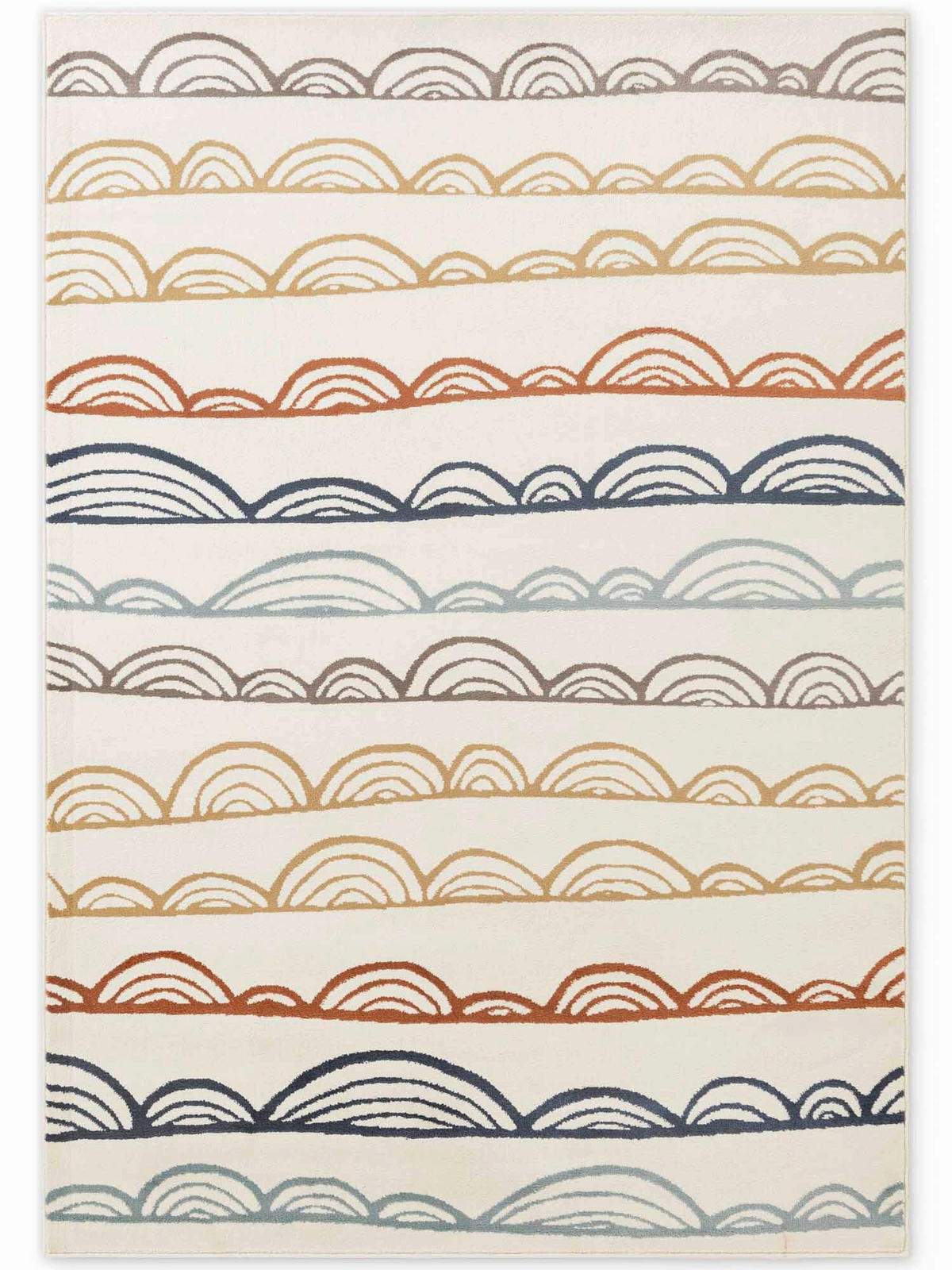 KINDERTEPPICH 160/235 cm Adventures Streifen  - Multicolor/Creme, Design, Kunststoff/Textil (160/235cm) - Ted Baker