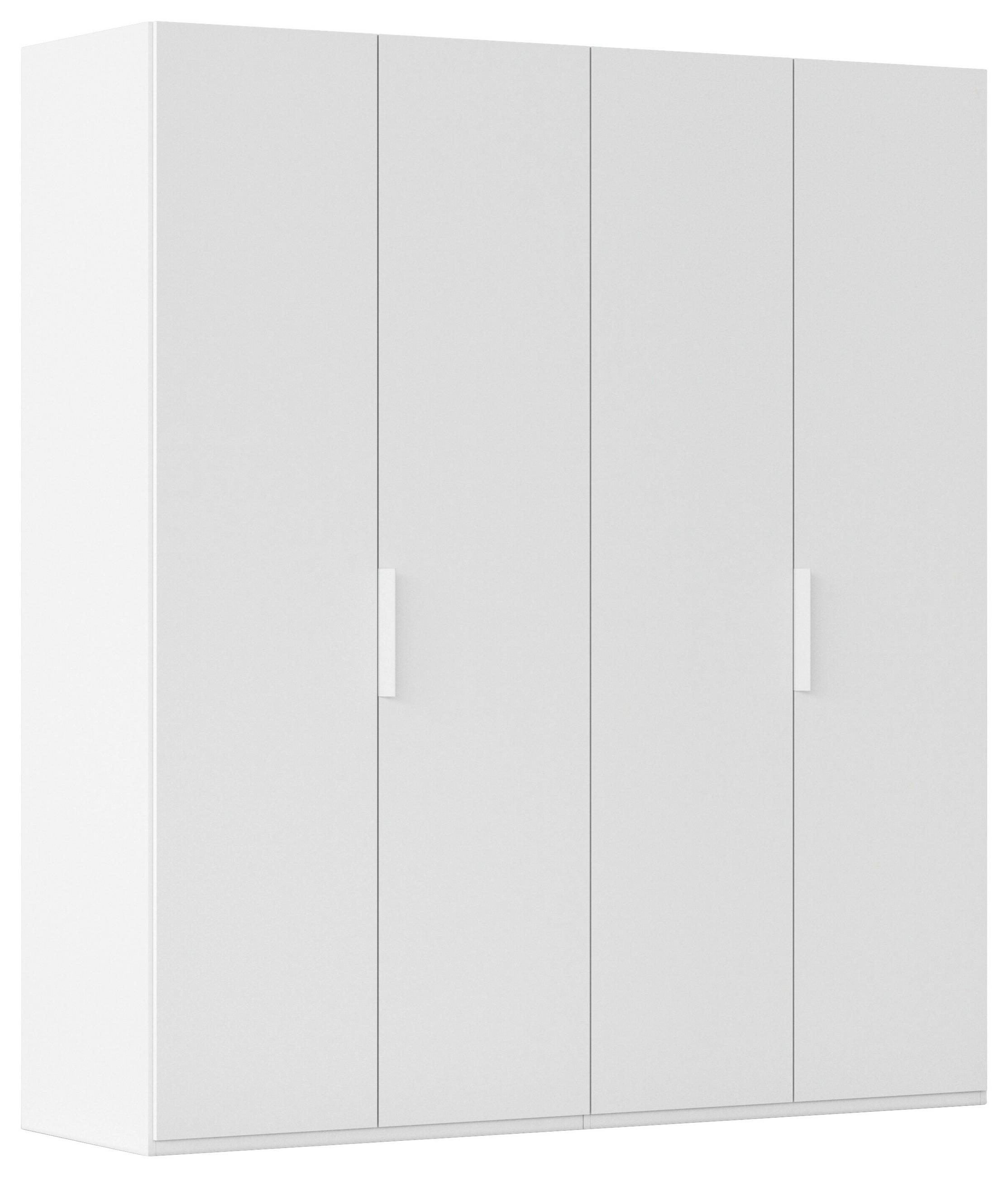 DREHTÜRENSCHRANK 201/223/61 cm,  in Weiß, 4-türig  - Weiß, Basics, Holzwerkstoff/Metall (201/223/61cm) - Novel