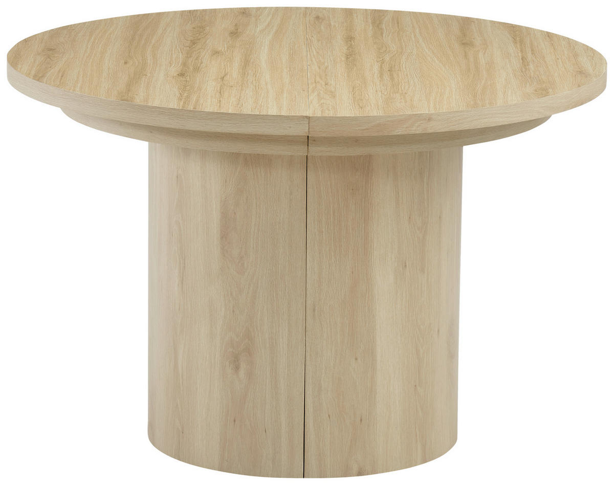 ESSTISCH 115-268/115/76 cm Nachbildung  Holzwerkstoff ausziehbar oval Eichefarben  - Eichefarben, MODERN, Holzwerkstoff (115-268/115/76cm) - P & B