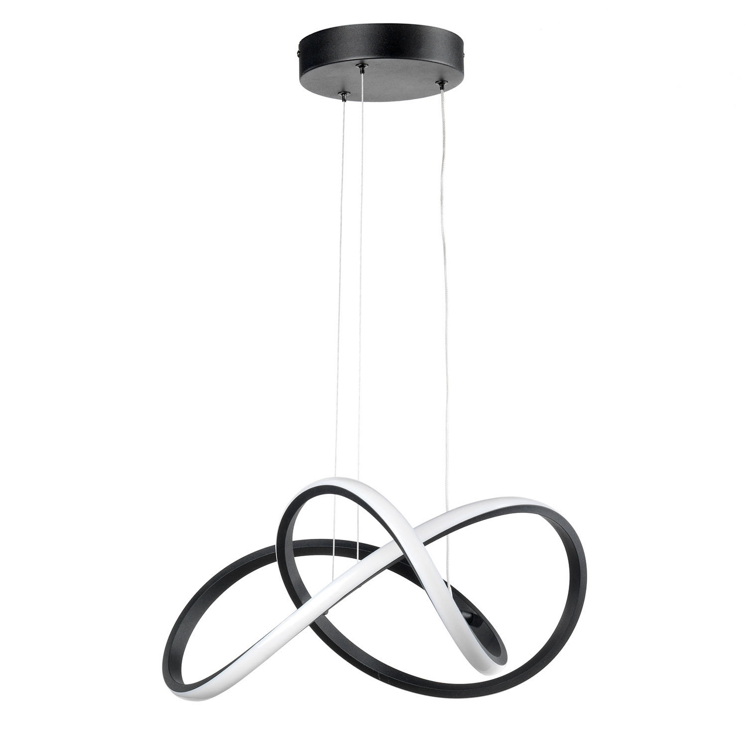 XXXLutz Led-Hängeleuchte Schwarz 100 cm