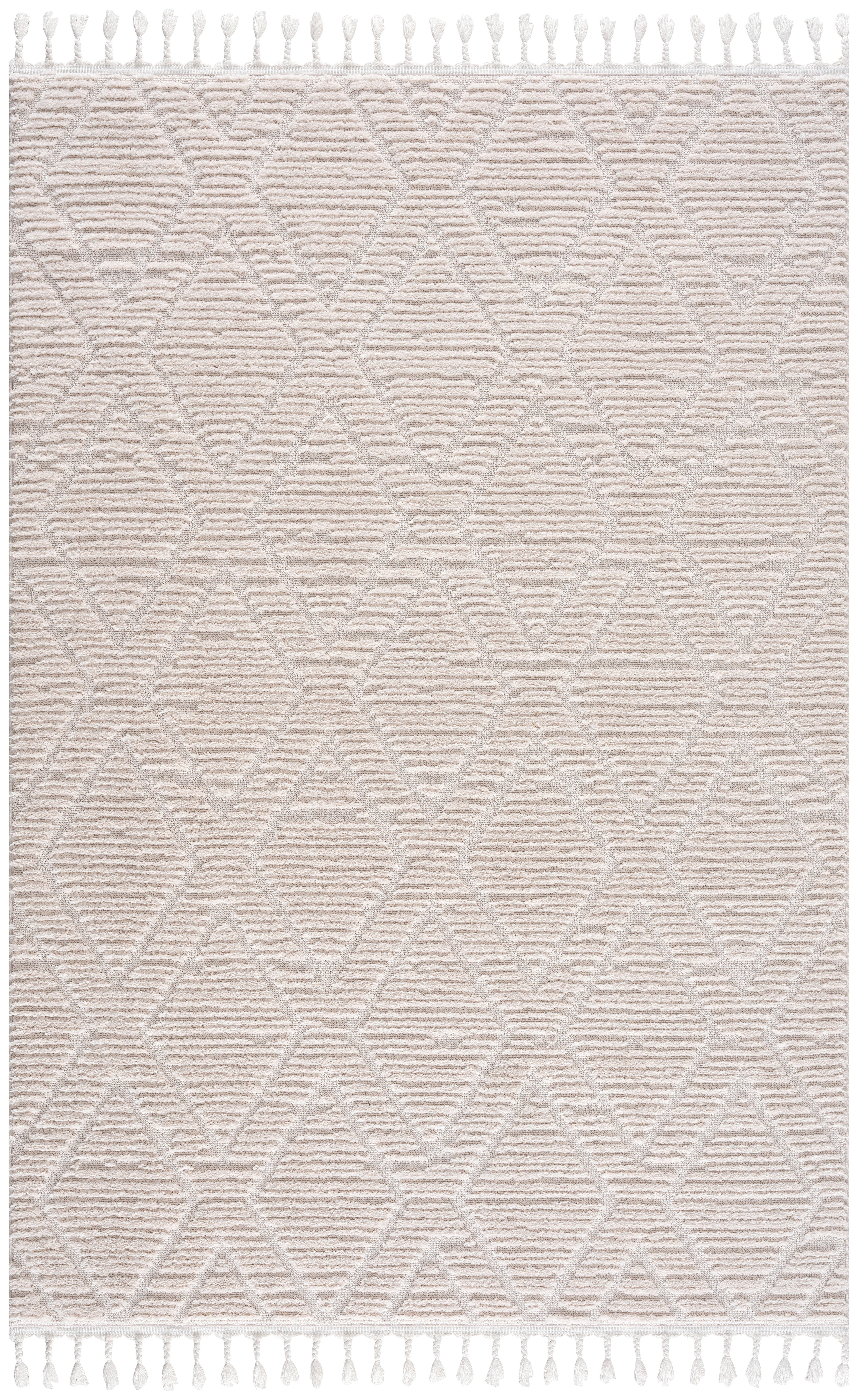 WEBTEPPICH 160/230 cm  - Weiß, MODERN, Textil (160/230cm)