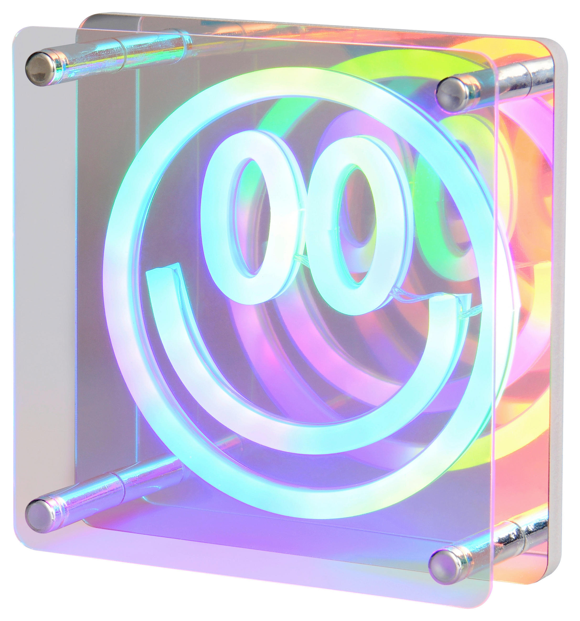 LED-TISCHLEUCHTE Anelli 14.50/14.5/5.00 cm  - Transparent, Basics, Kunststoff (14.50/14.5/5.00cm)