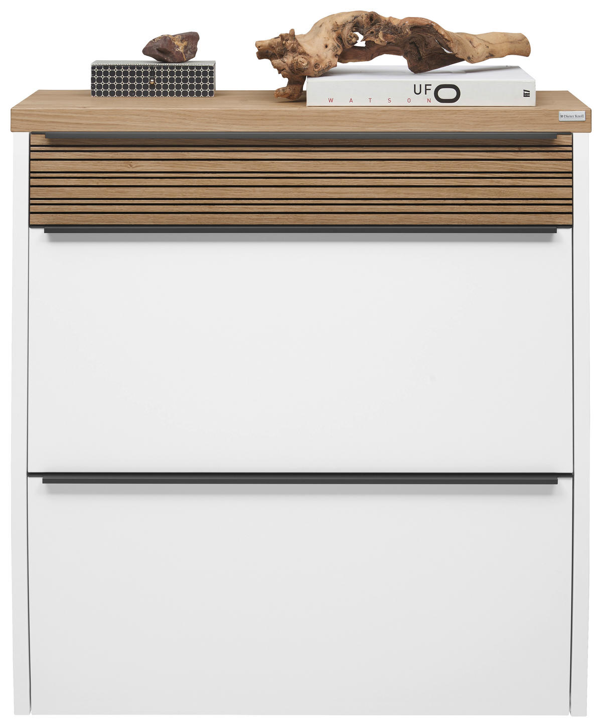 SCHUHKIPPER  in 92/95/31 cm  - Eichefarben/Anthrazit, Design, Holz/Holzwerkstoff (92/95/31cm) - Dieter Knoll