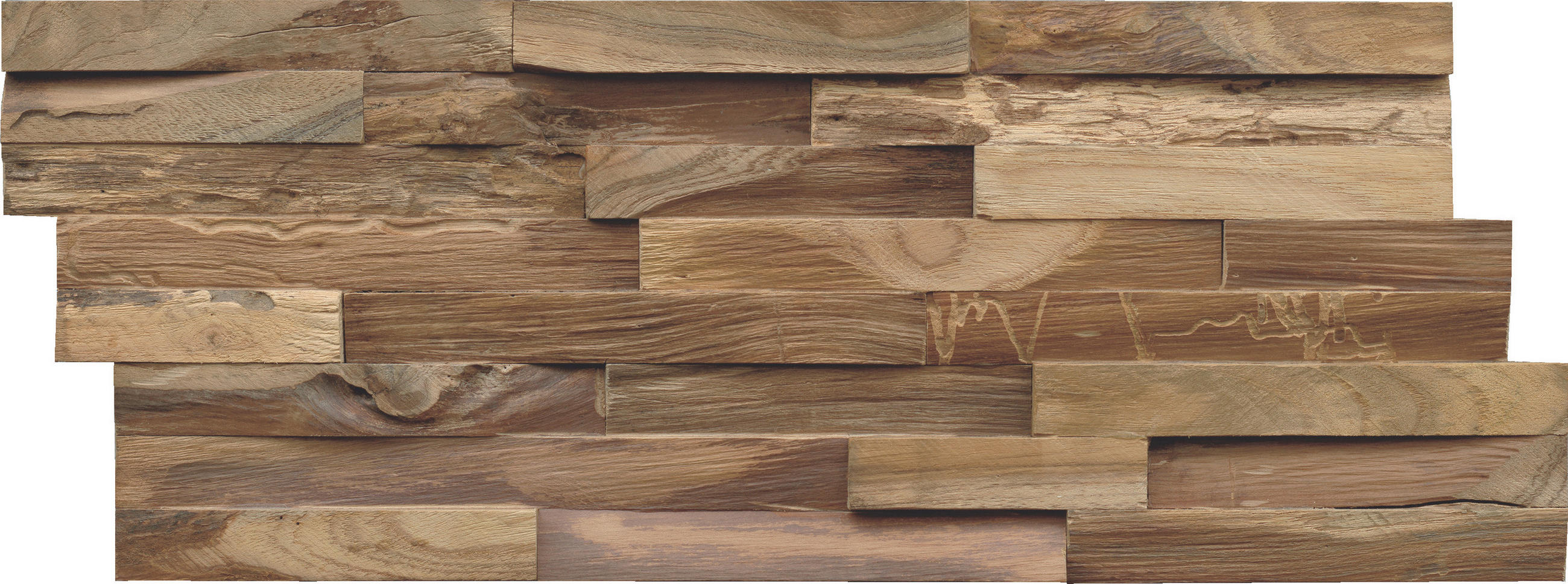 WANDVERKLEIDUNG - Braun, Basics, Holz (50/20/2cm)