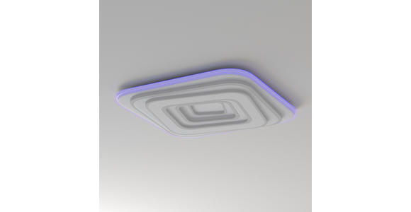 LED-DECKENLEUCHTE 53/53/5,5 cm   - Weiß, Design, Kunststoff/Metall (53/53/5,5cm) - Novel