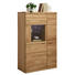 HIGHBOARD FRONT EICHE MASSIV Eiche furniert geölt Eichefarben - Eichefarben, KONVENTIONELL, Glas/Holz (90/140/40,6cm) - Cantus