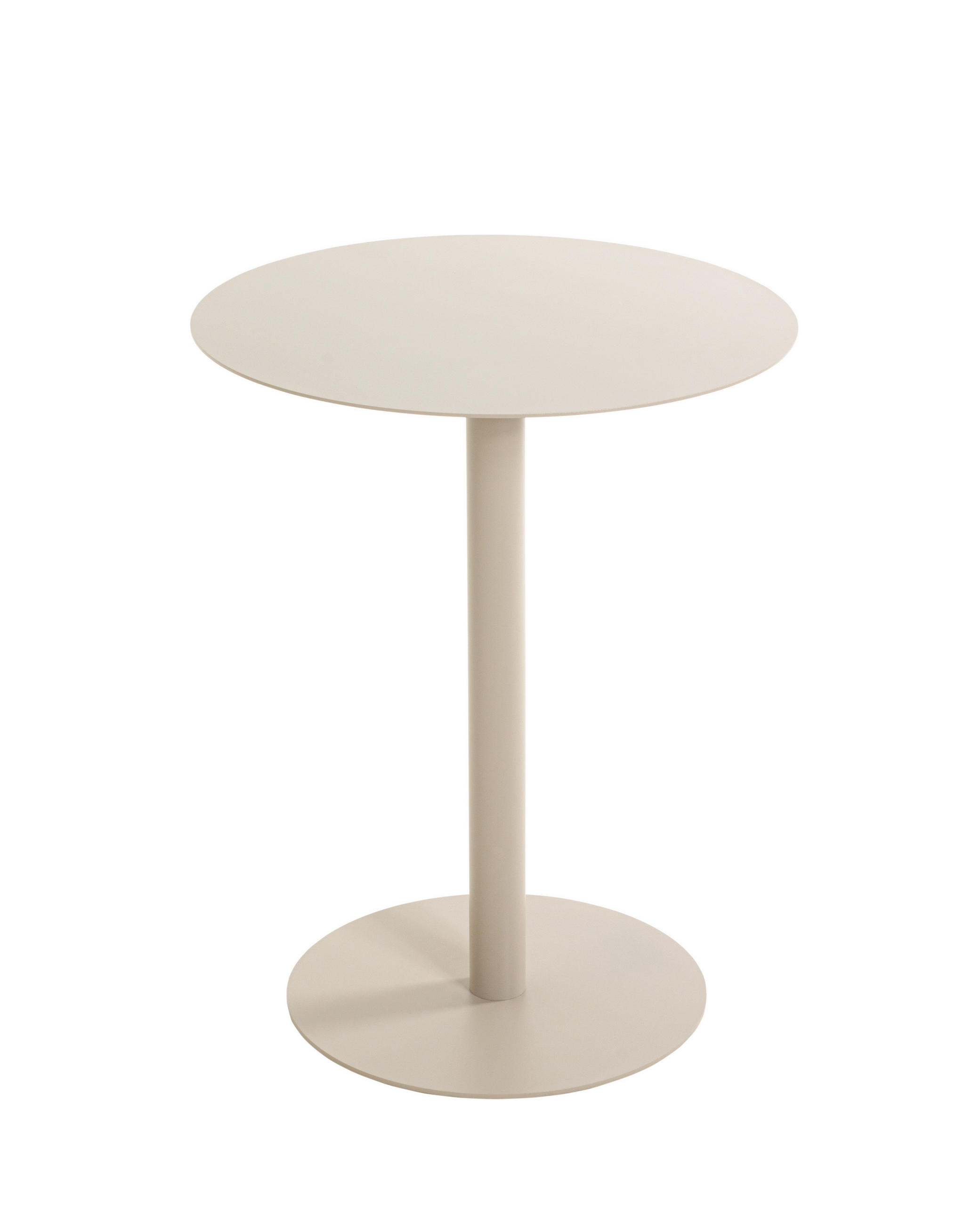BEISTELLTISCH 40/40/50 cm Hellgrau rund  - Hellgrau, Trend, Metall (40/40/50cm)