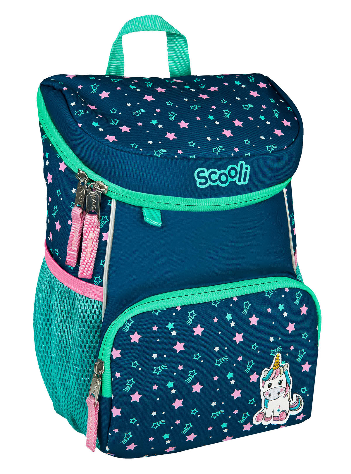 KINDERRUCKSACK Scooli Mini Me Mia Magic  - Rosa/Dunkelblau, Basics, Textil (20/29/13cm)