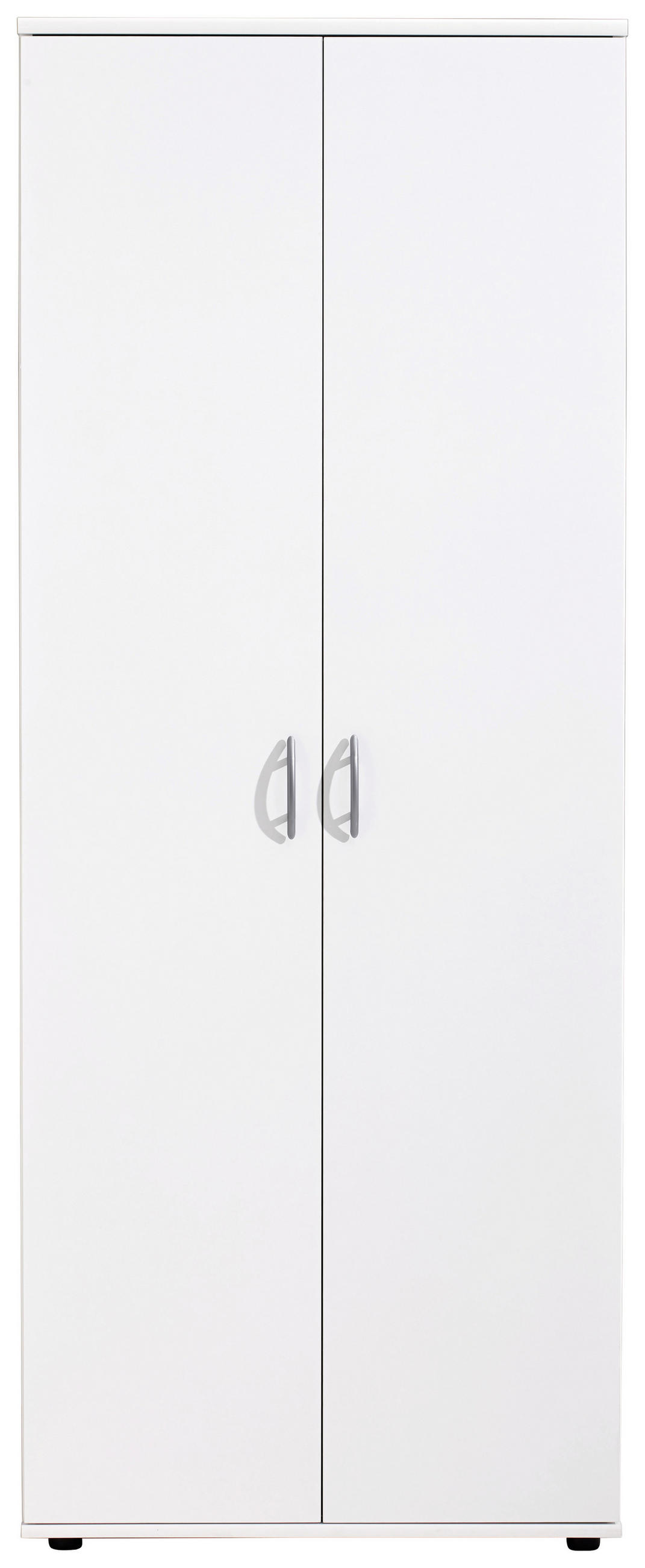 SCHUHSCHRANK Weiß  - Silberfarben/Weiß, Design, Holzwerkstoff/Kunststoff (70/176/35cm) - Carryhome
