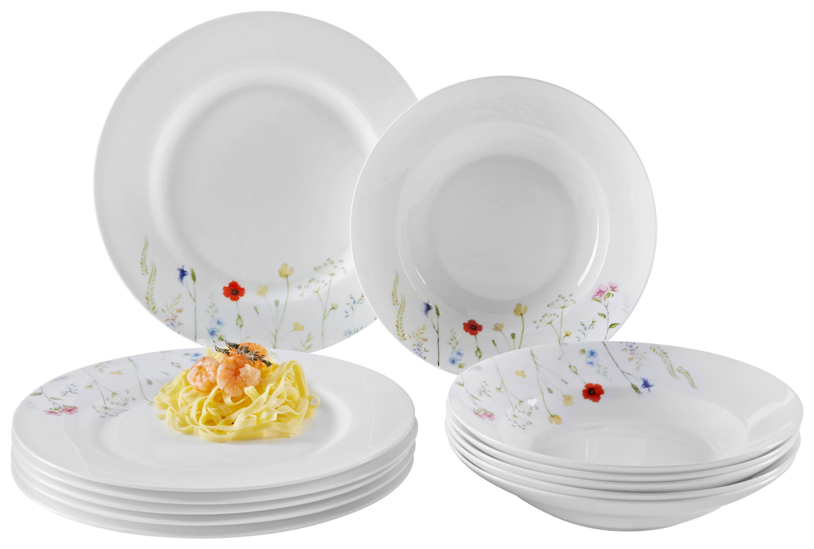 Novel JÍDELNÍ SOUPRAVA, 12dílné, kostní porcelán (bone china)