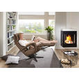 RELAXSESSEL in Leder Graubraun  - Graubraun/Schwarz, Design, Leder/Metall (75/106/88cm) - Dieter Knoll