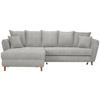 ECKSOFA in Webstoff Beige  - Eichefarben/Beige, Konventionell, Holz/Textil (284/162cm) - Carryhome