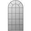 WANDSPIEGEL 100/200/2,5 cm    in Freiform  - Schwarz, LIFESTYLE, Glas/Holzwerkstoff (100/200/2,5cm) - Landscape