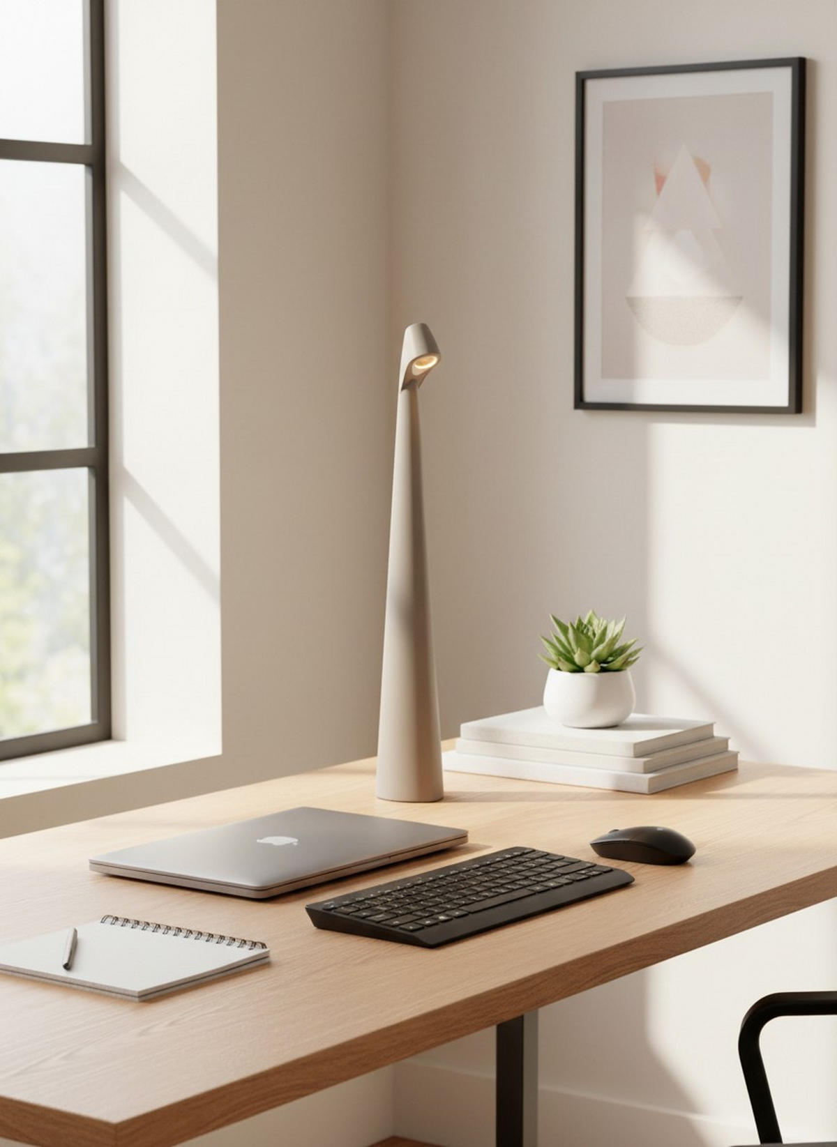 TISCHLEUCHTE - Grau, Trend, Metall (5/40cm) - Novel