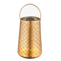 SOLARLEUCHTE Marakesh 27/42 cm  - Goldfarben, Design, Kunststoff/Metall (27/42cm) - Ambia Garden