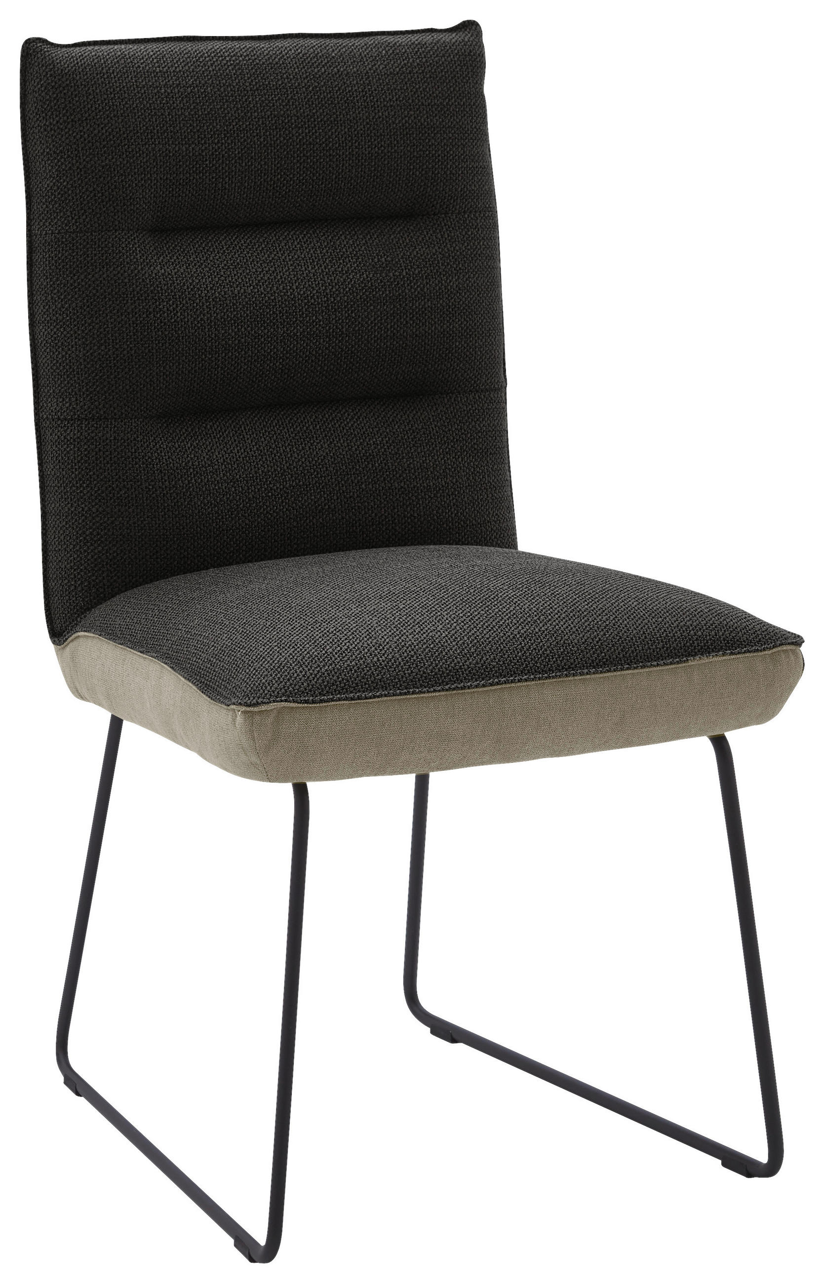 STUHL - Greige/Anthrazit, Design, Textil/Metall (49/93/59cm) - Dieter Knoll