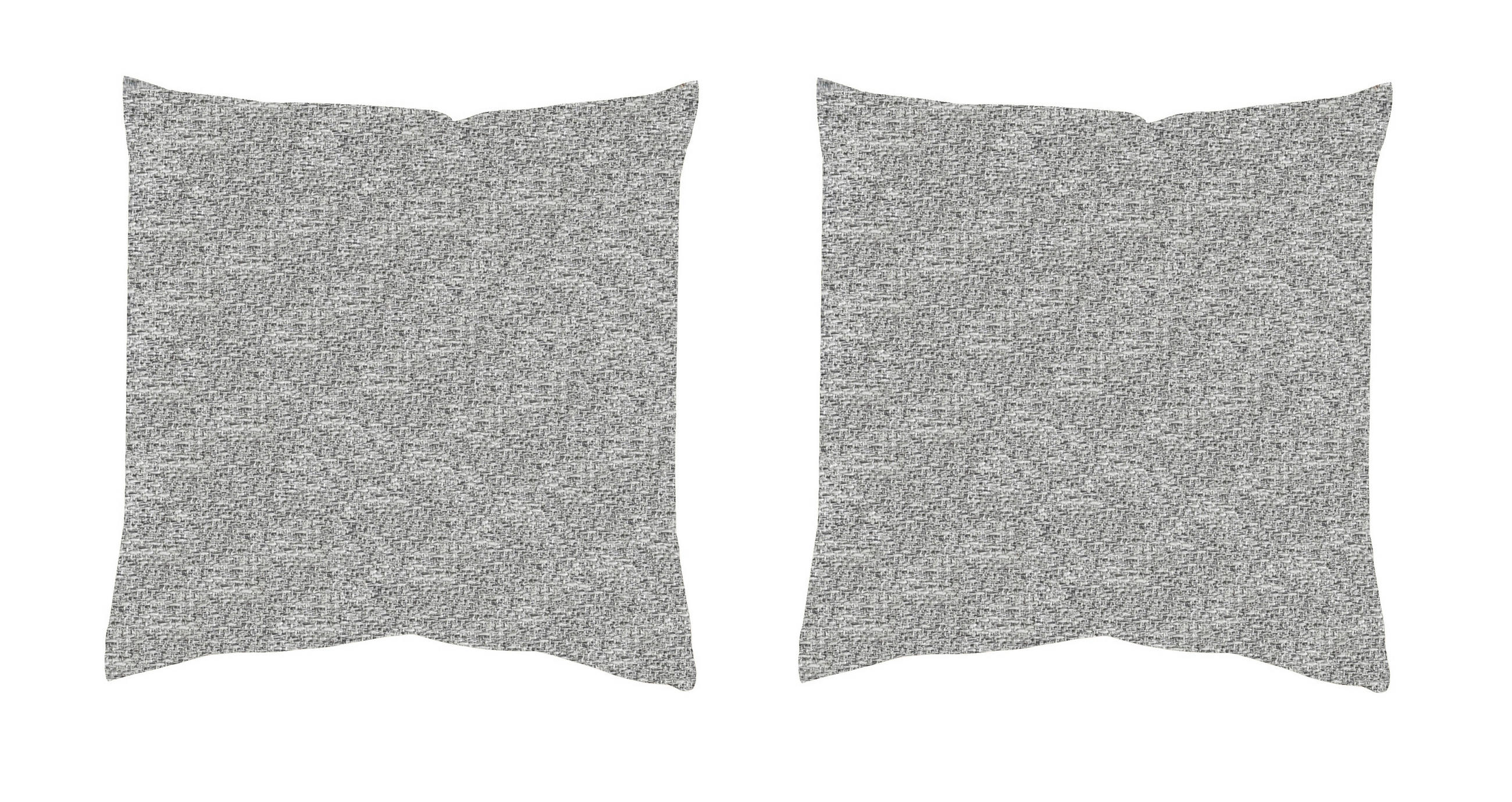 KISSENHÜLLEN-SET FJELLA 40/40 cm  - Silberfarben, Basics, Textil (40/40cm)