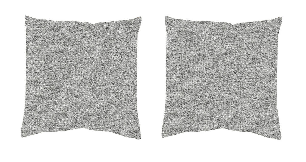 KISSENHÜLLEN-SET FJELLA 40/40 cm  - Silberfarben, Basics, Textil (40/40cm)