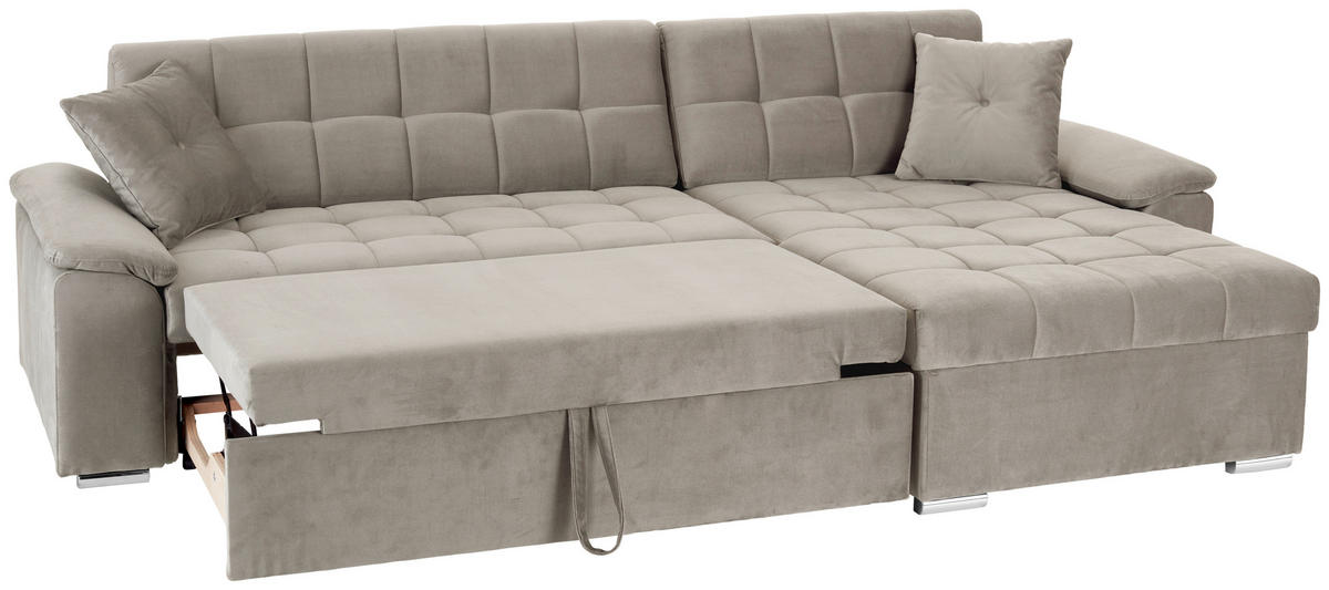 ECKSOFA Beige Zierkissen  - Beige, Trend, Textil (257/167cm) - Livetastic