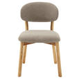 STUHL in Holz, Textil Taupe, Wildeiche  - Taupe/Wildeiche, KONVENTIONELL, Holz/Textil (50/82/57cm) - Venda