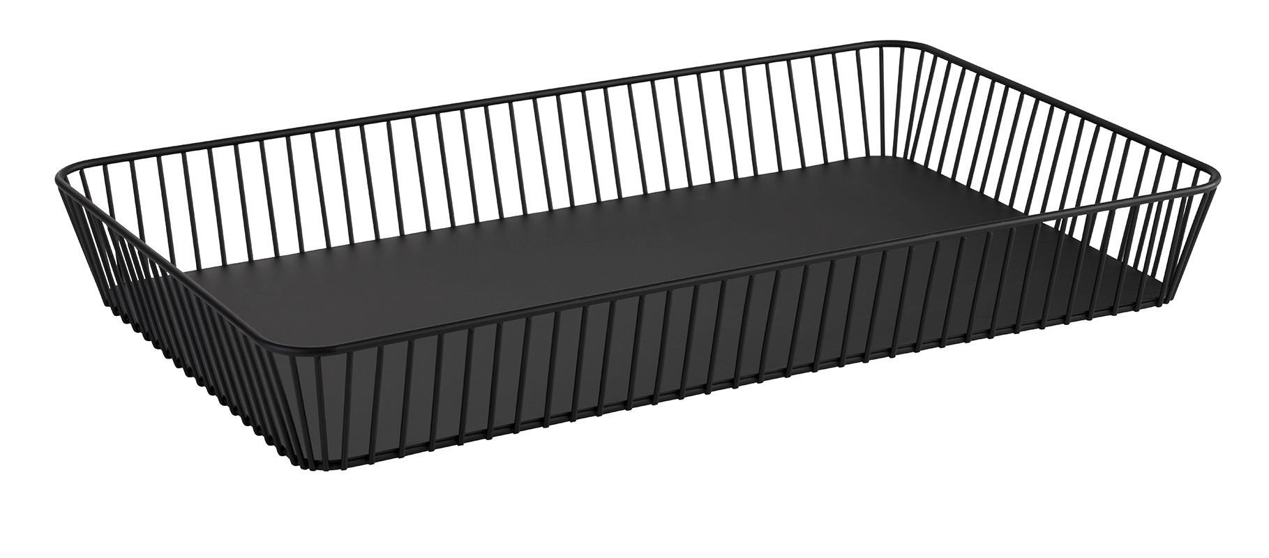 KORB  - Schwarz, Basics, Metall (53/32,5/7cm)