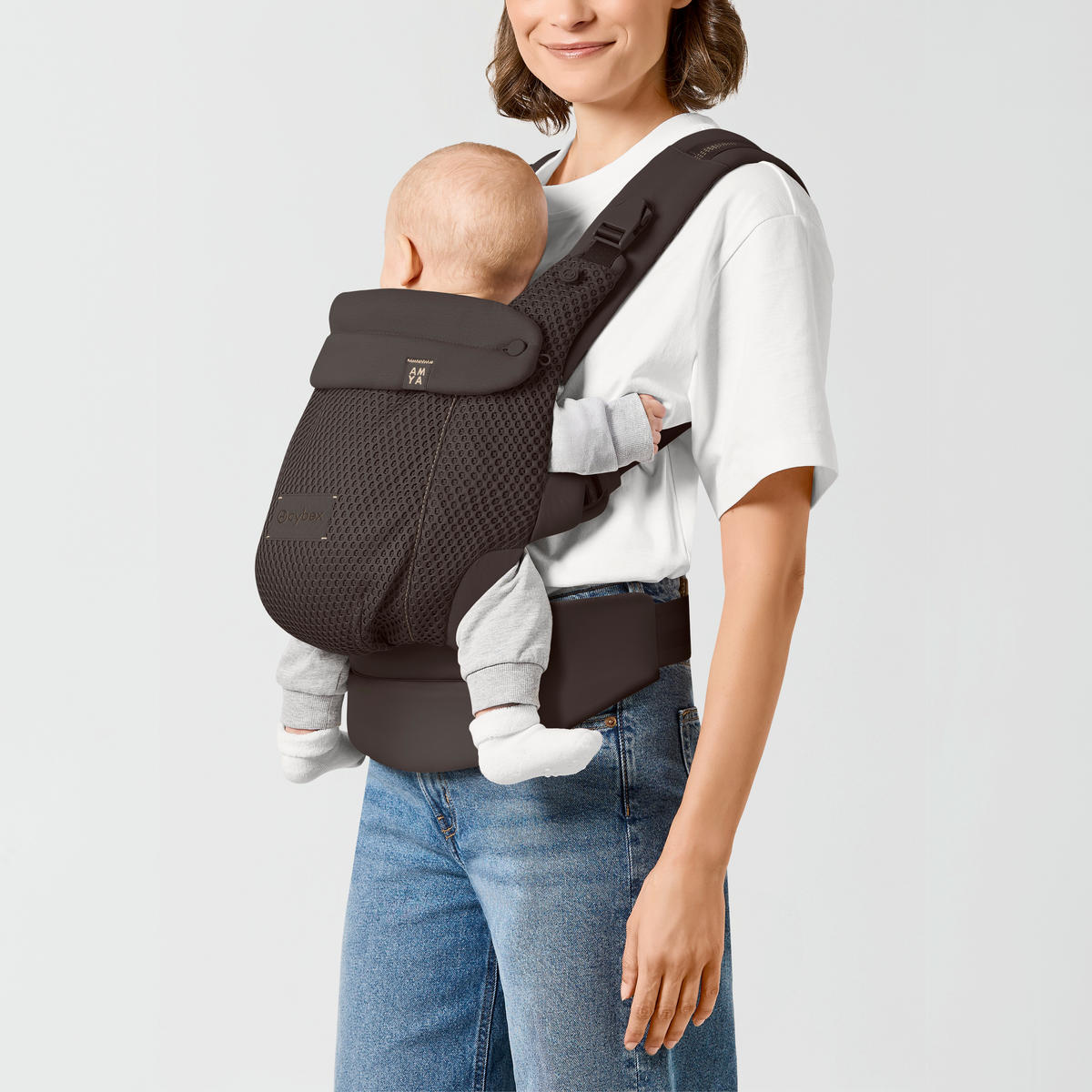 BABYTRAGE Amya  - Dunkelbraun, Basics, Textil (50/60cm) - Cybex