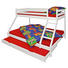 ETAGENBETT Kiefer massiv 90+ 140/200 cm Weiß - Weiß, LIFESTYLE, Holz (90+ 140/200cm) - Carryhome