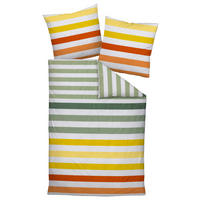 BETTWÄSCHE Makosatin  - Dunkelgelb, Design, Textil (135cm) - Janine