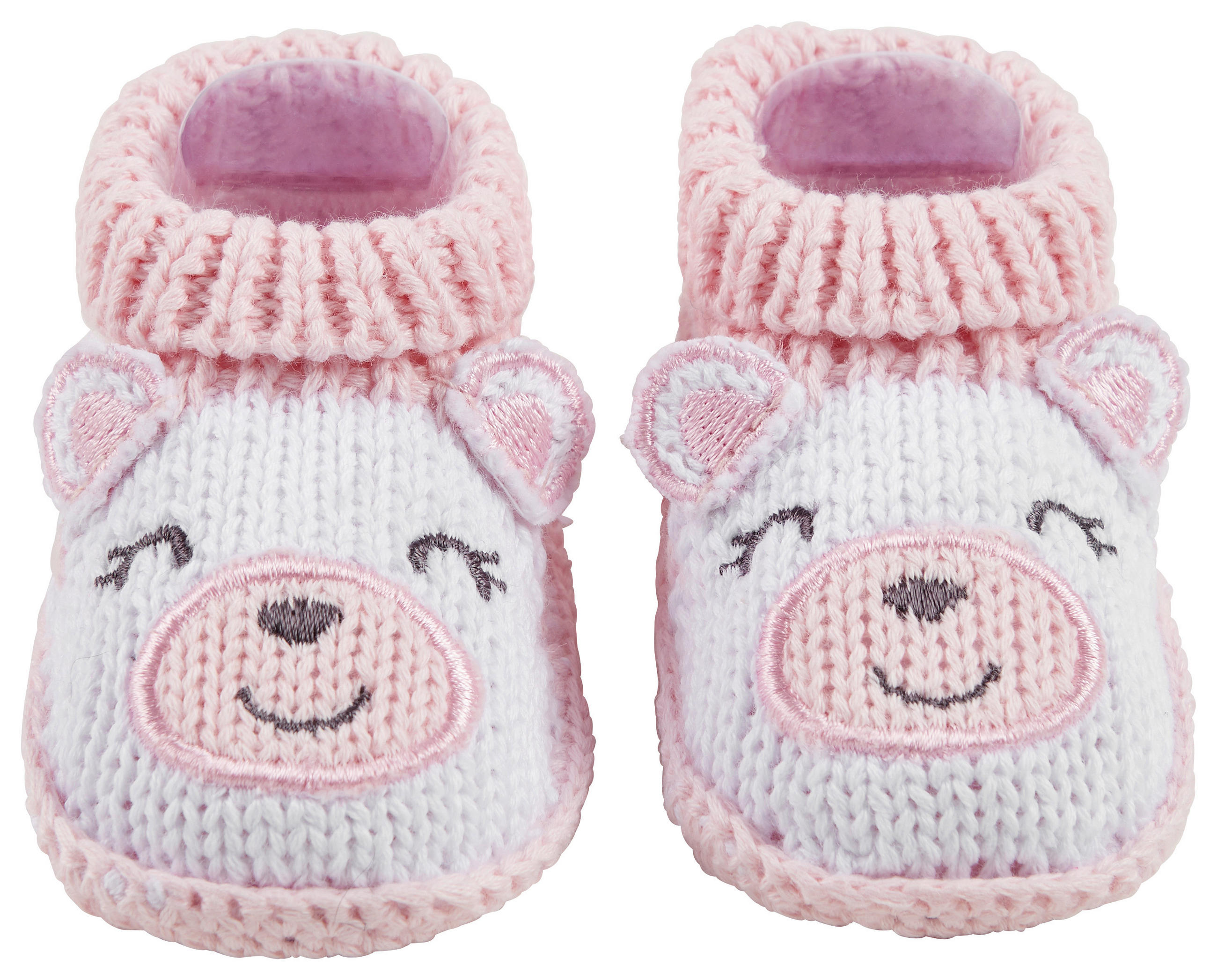 SKOR - vit/rosa, Basics, textil (0-3 Mnull) - My Baby Lou