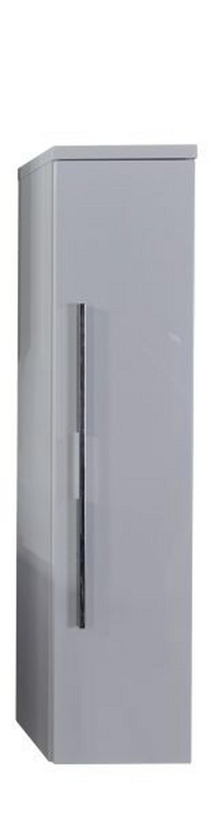 MIDISCHRANK 30/130,8/33 cm  - Chromfarben/Weiß, KONVENTIONELL, Glas/Holzwerkstoff (30/130,8/33cm) - Dieter Knoll