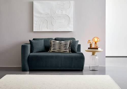 Thumbnail - Carryhome Chaiselongue, Dunkelblau, Textil, Füllung: Schaumstoff, 93x73x171 cm, Made in EU, Stoffauswahl, Liegefunktion,...