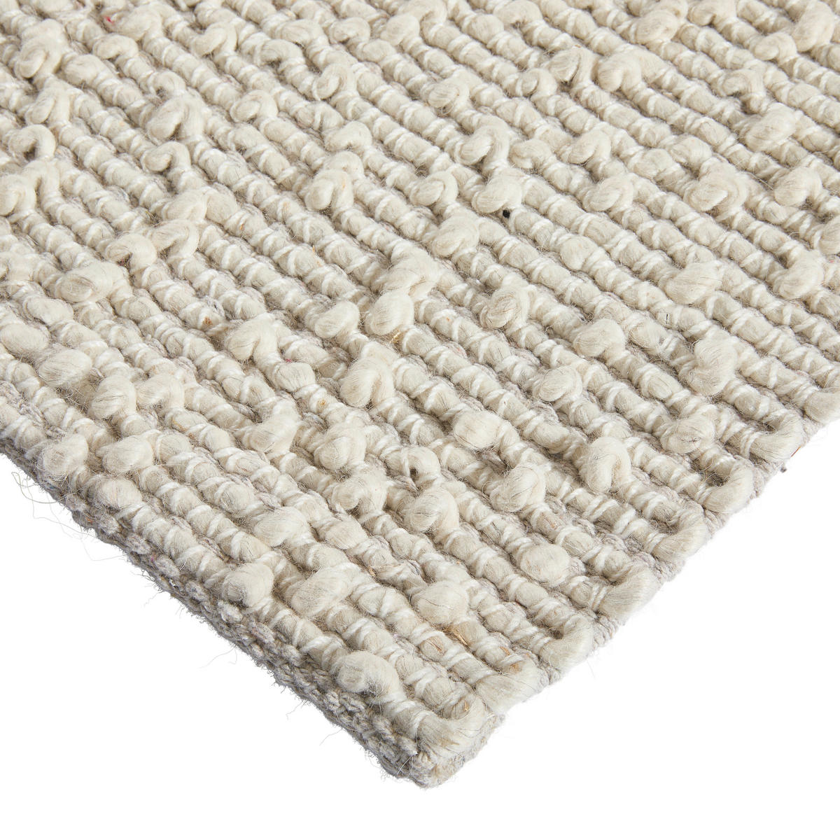 HANDWEBTEPPICH 190/290 cm Creme  - Creme, Basics, Textil (190/290cm) - Novel